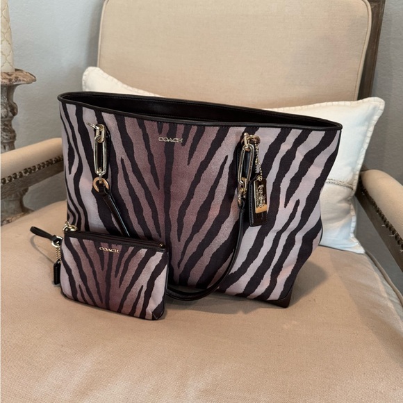 Coach Bag Set with Wristlet